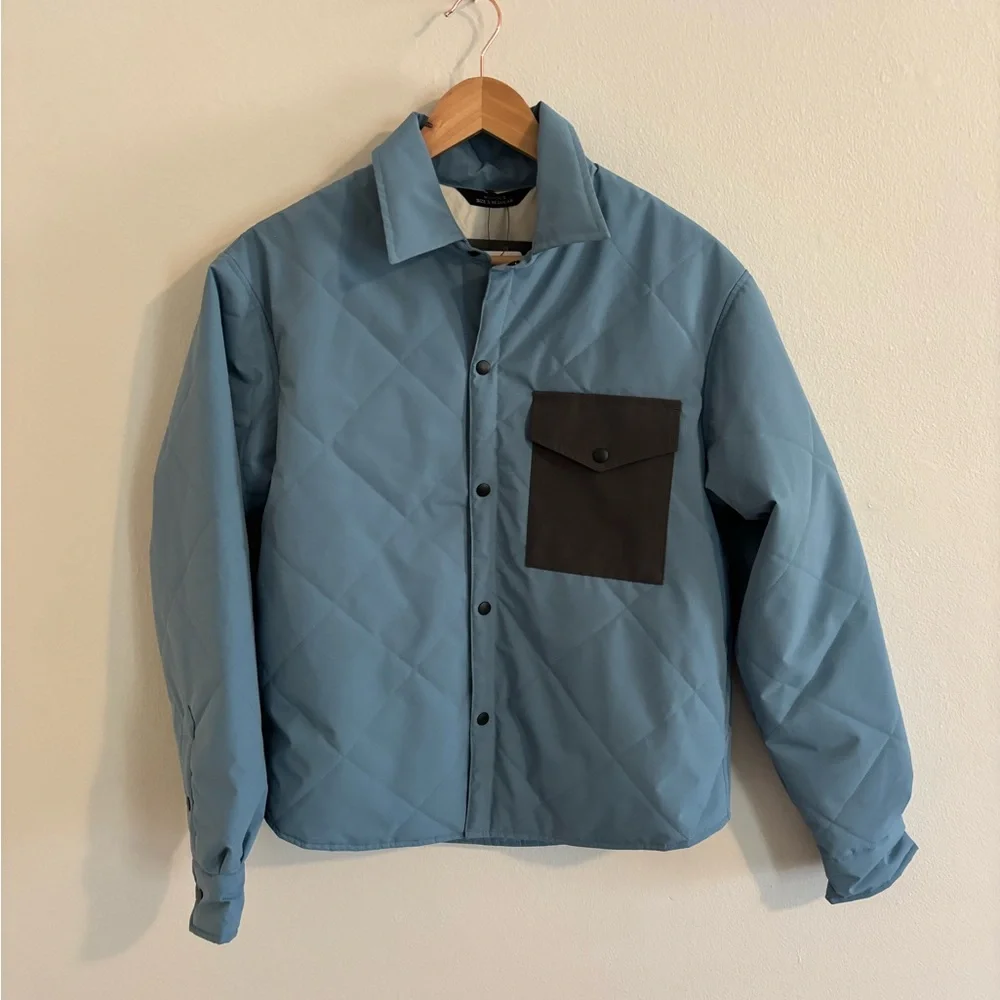 Women's Quilted Jacket with Black Pocket - Picture 1 of 4